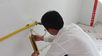 煤氣管U型壓力表側漏檢查
